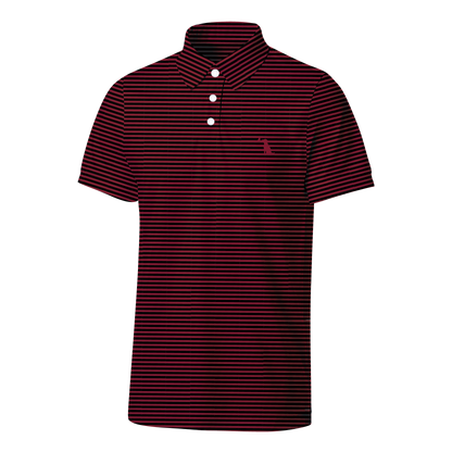 Collegiate Palms Polo - Garnet/Black