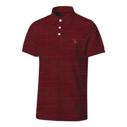 Collegiate Palms Polo - Red/Black