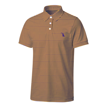 Collegiate Palms Polo - Yellow/Purple