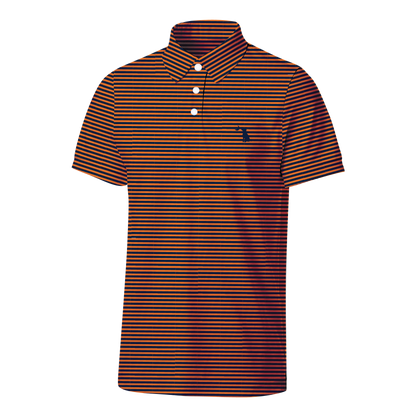 Collegiate Palms Polo - Navy/Orange