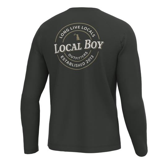 Local Standard Long Sleeve Heather Performance Shirt - Gray