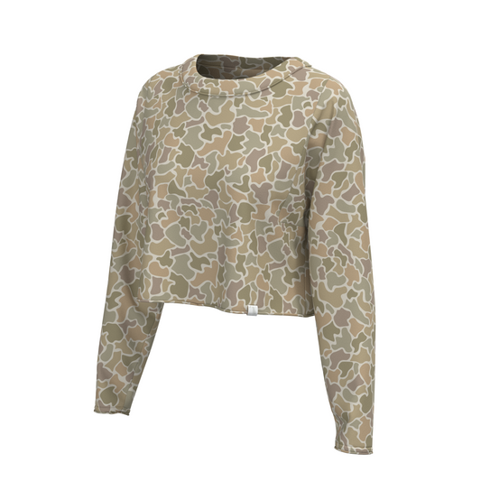 Local Girl Boxy Crop Long Sleeve T-Shirt - FC Desert