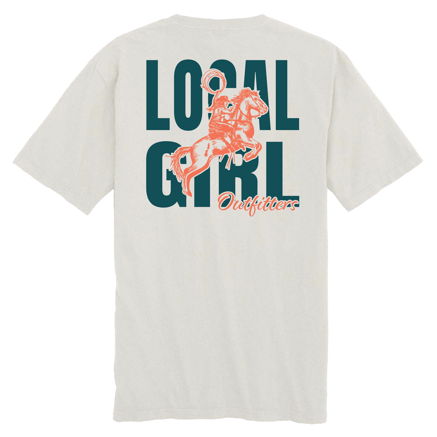 Youth Local Girl Giddy Up T-Shirt - Silver