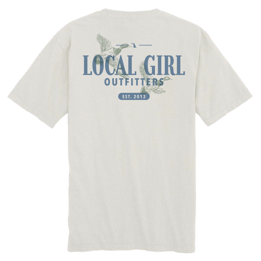 Local Girl Lucky Ducks T-Shirt - Silver