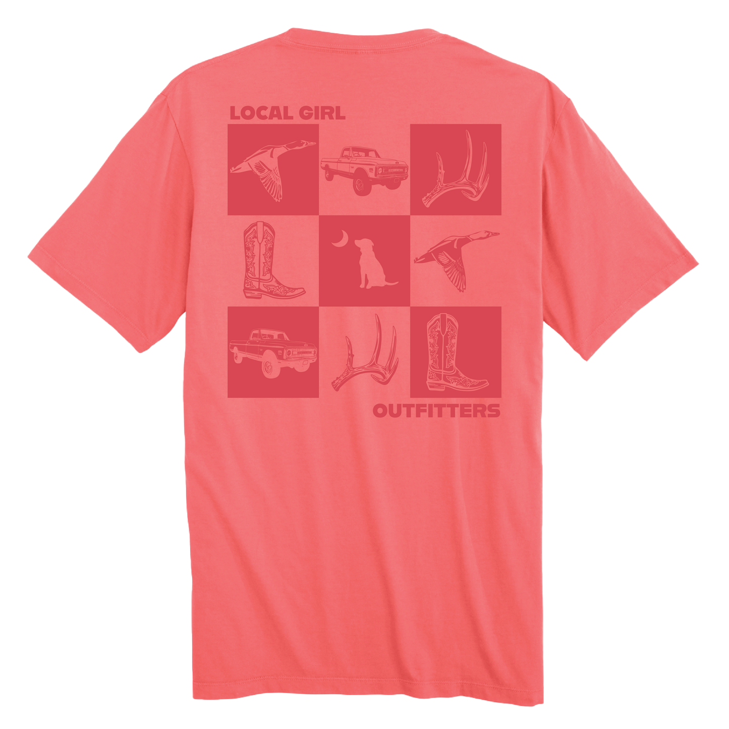 Youth Local Girl Southern Moments T-Shirt - Coral