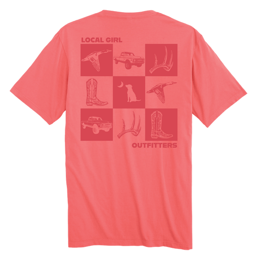 Youth Local Girl Southern Moments T-Shirt - Coral