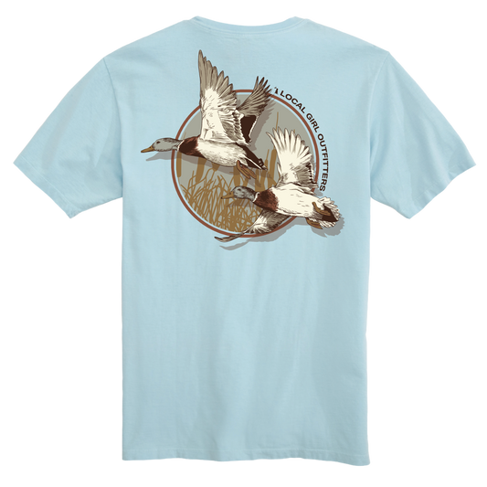 Youth Local Girl Mallard Pair T-Shirt - Chambray