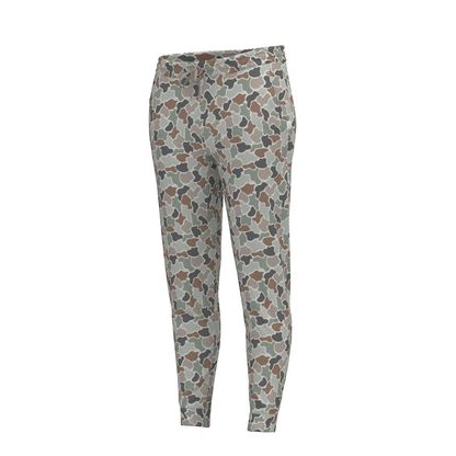 Local Girl Velvet Fleece Jogger - Forest Camo Flora