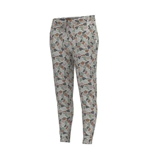 Local Girl Velvet Fleece Jogger - Forest Camo Flora