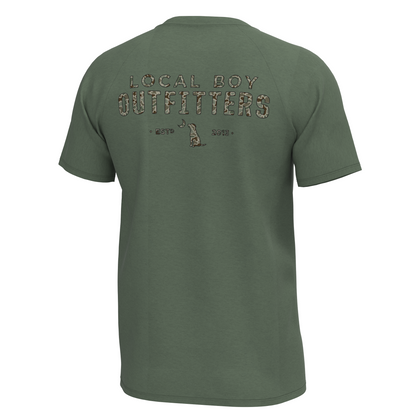Old Signature Short Sleeve Heather Performance Shirt - Thyme