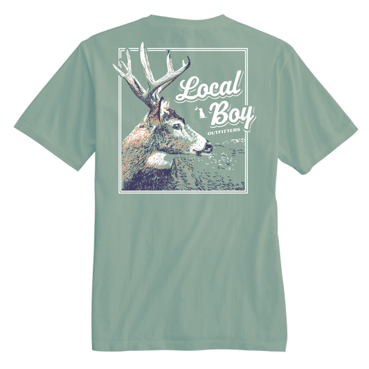 Youth Stag Profile T-Shirt - Bay