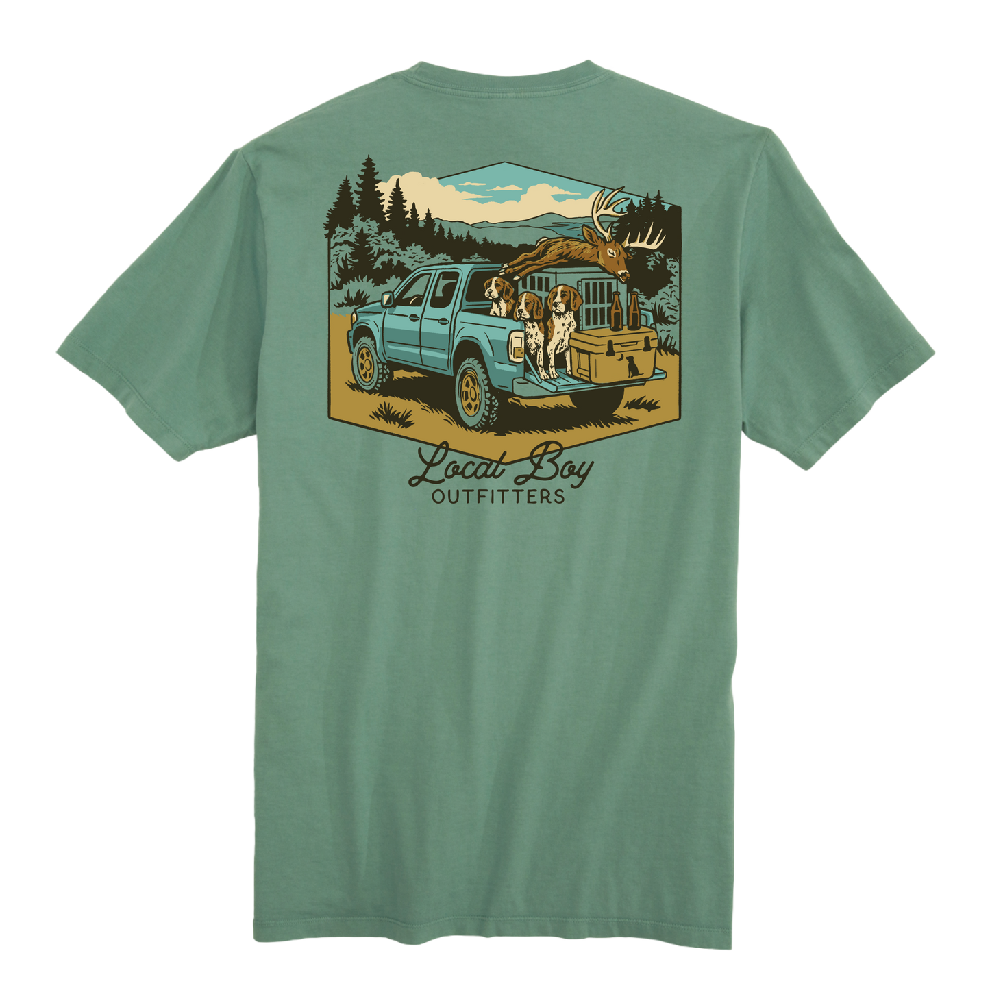 Heading Home T-Shirt - Light Green