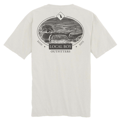 Wood Cut T-Shirt - Silver