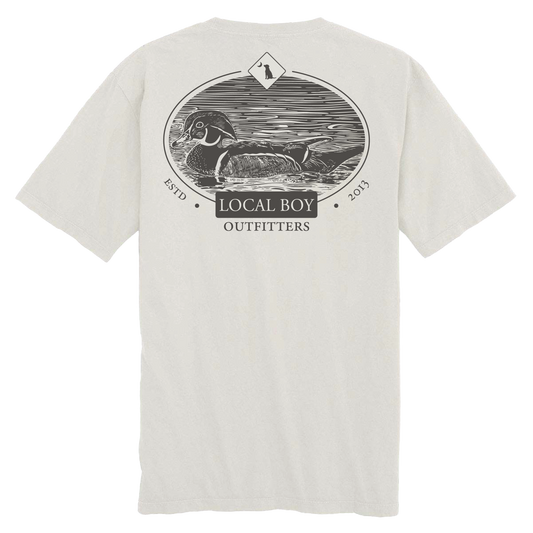 Wood Cut T-Shirt - Silver