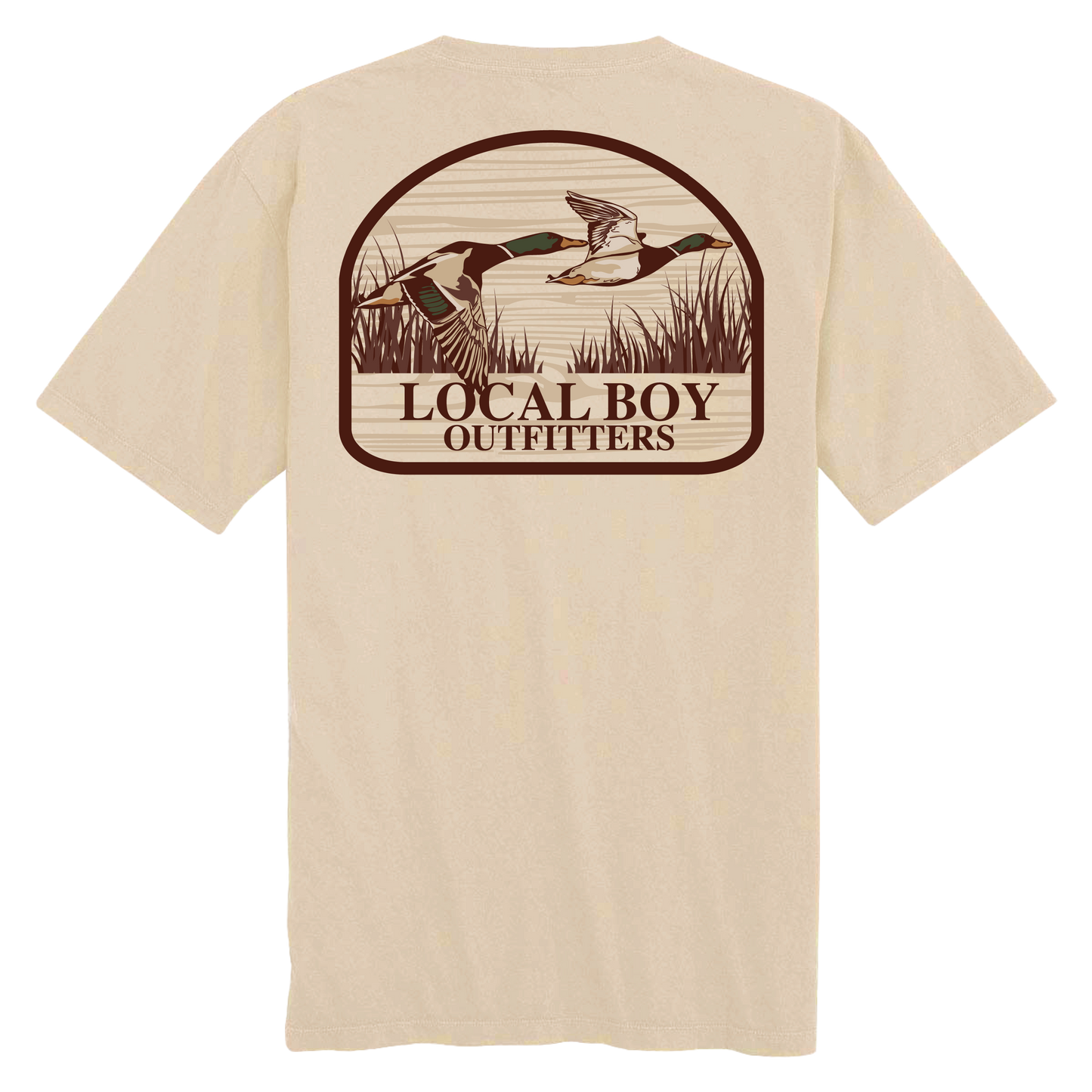 Mallard Marsh Patch T-Shirt - Latte