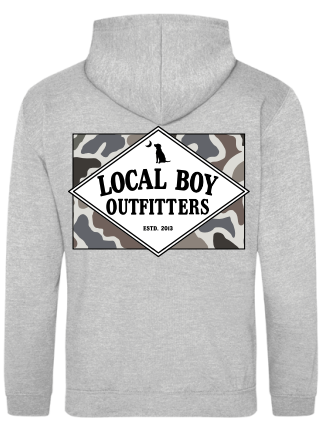 Youth Founders Flag LCF Hoodie - Heather Gray