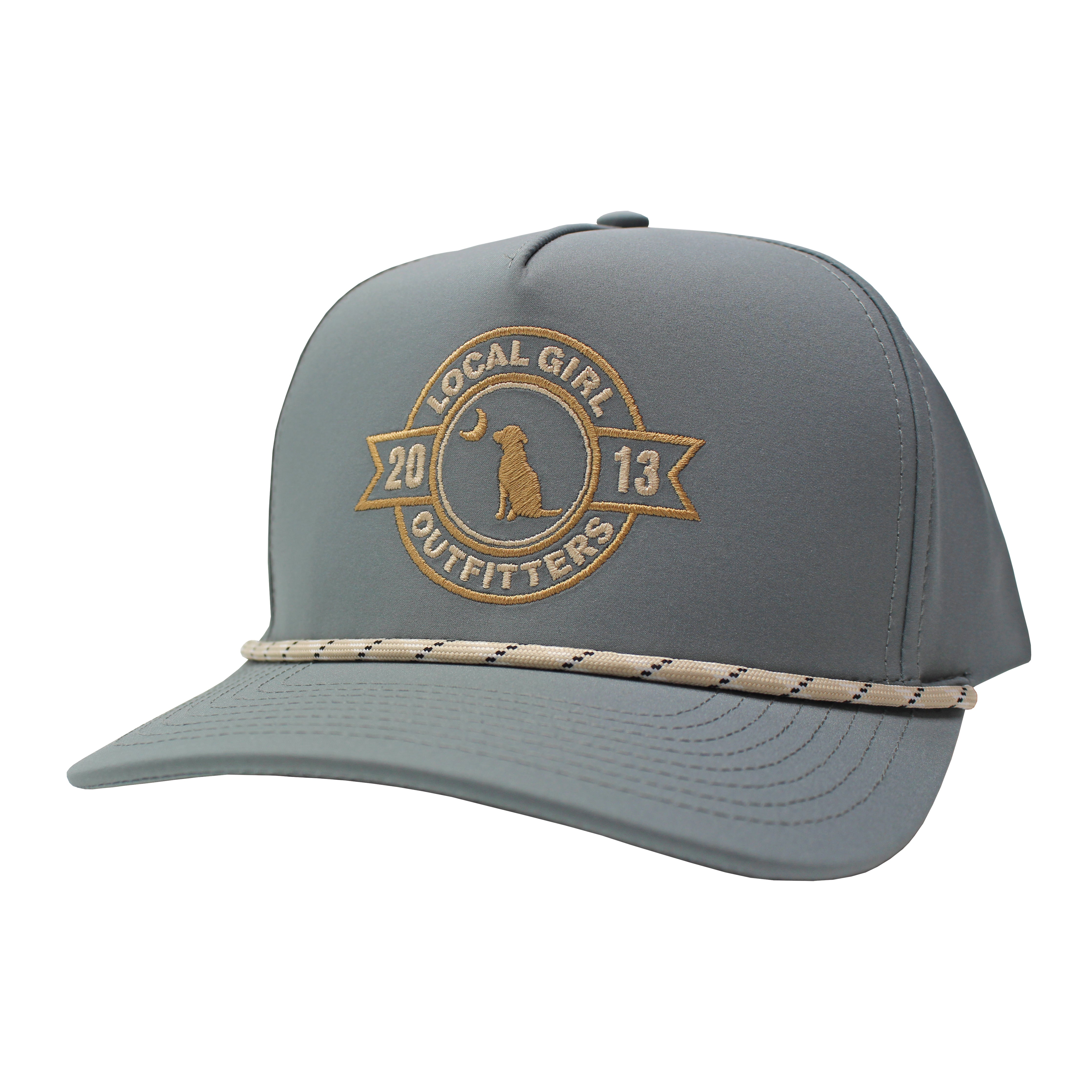 Ls Rope Hat Local Girl Banner Rope Hat - Warm Gray – Local Boy Outfitters