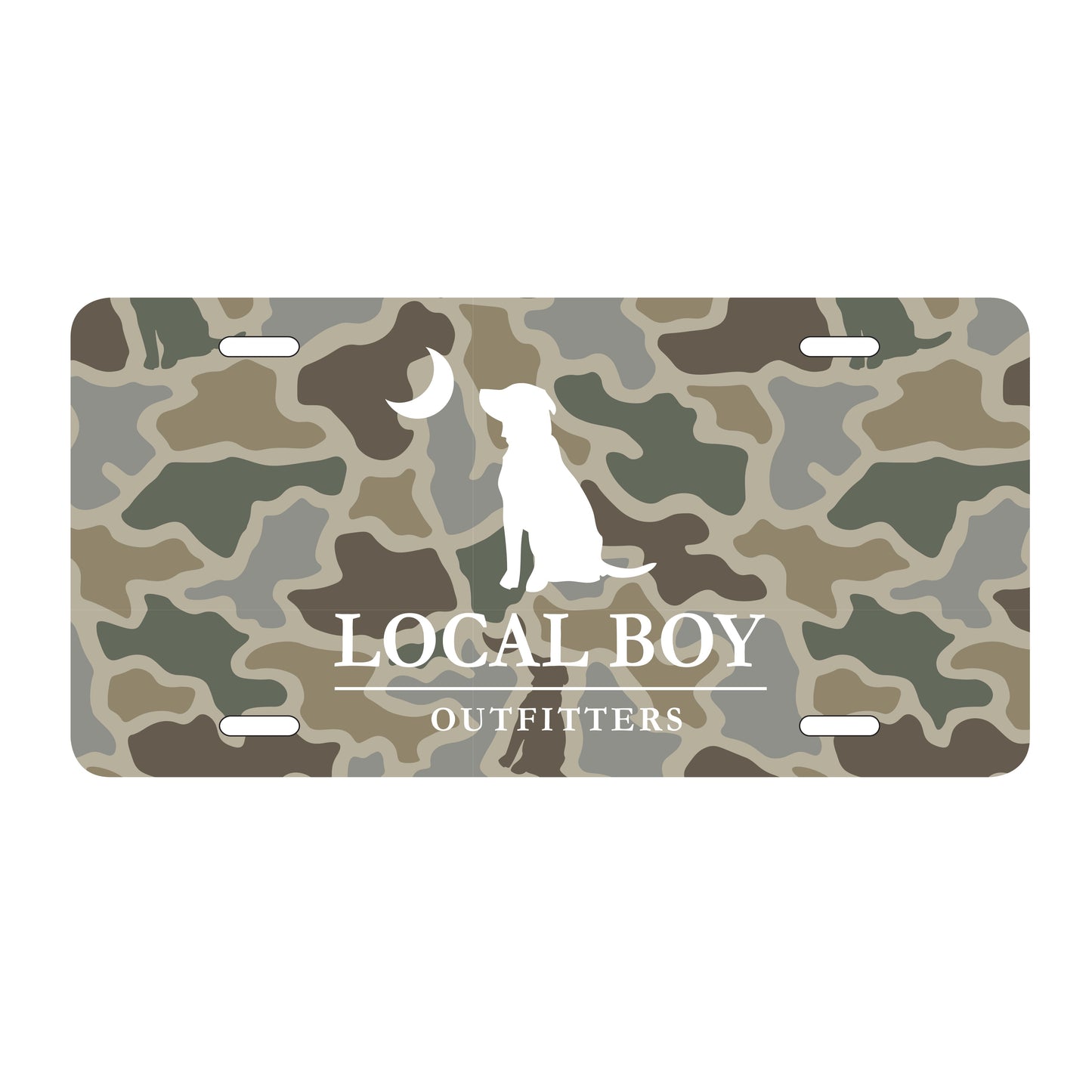 License Plate - Sand Dog & Moon Camo