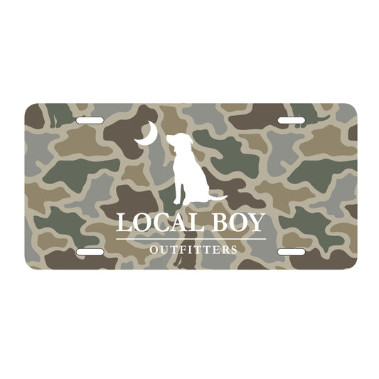 License Plate - Sand Dog & Moon Camo