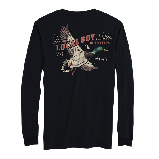 Mallard Blast Long Sleeve T-Shirt - Black