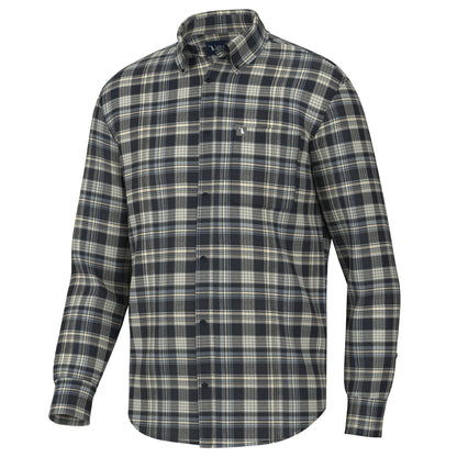 Zeigler Stretch Flannel - Navy/Blue/Tan