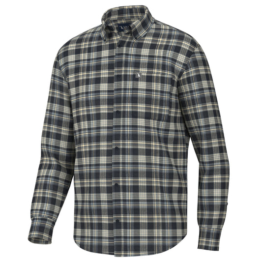 Zeigler Stretch Flannel - Navy/Blue/Tan