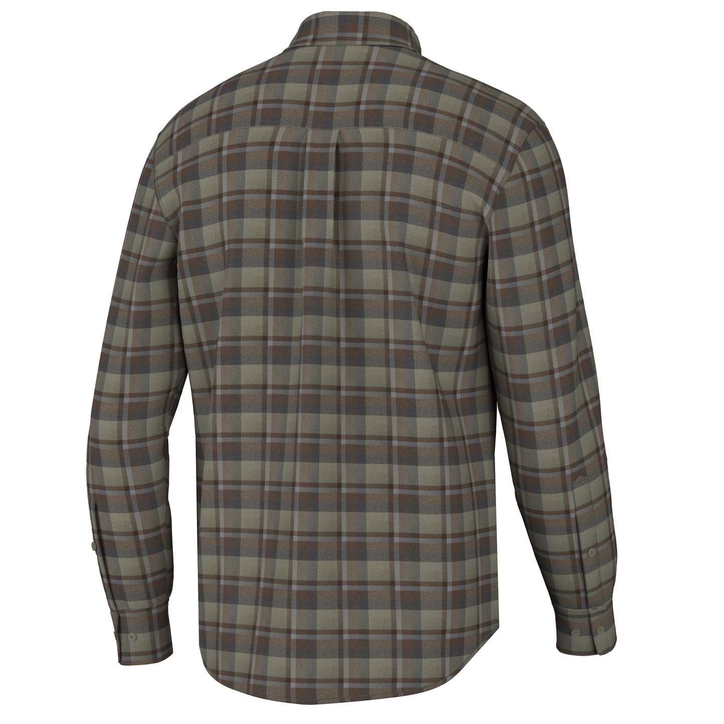 Hudson Stretch Flannel - Gunmetal/Wine/Navy