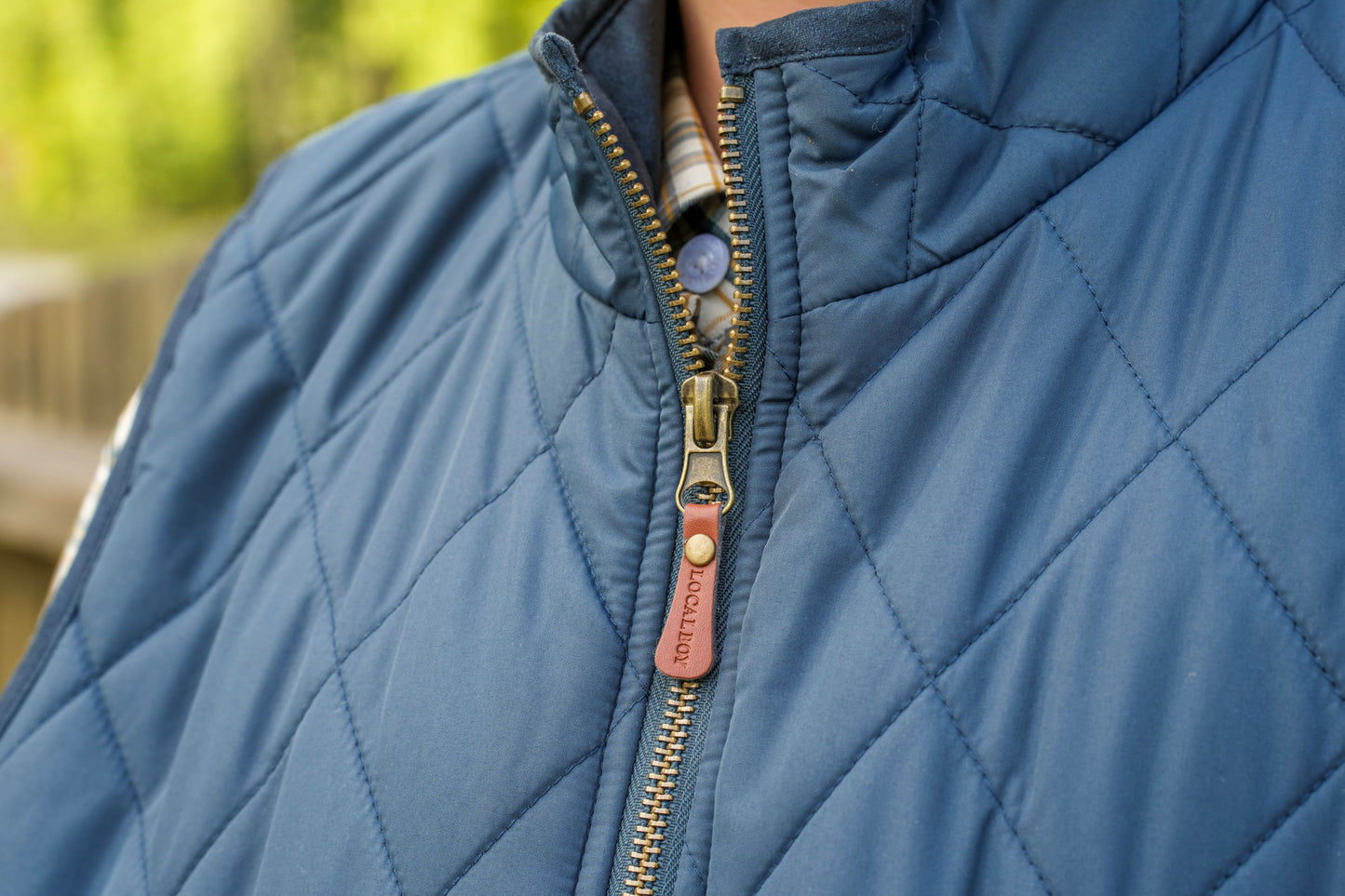 Youth Diamond Quilted Vest - Dark Blue