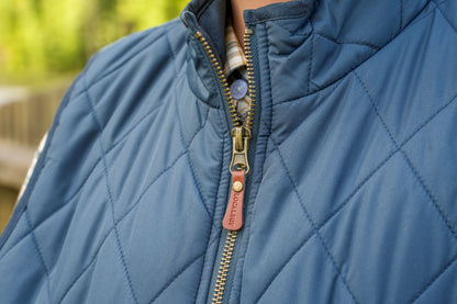 Youth Diamond Quilted Vest - Dark Blue