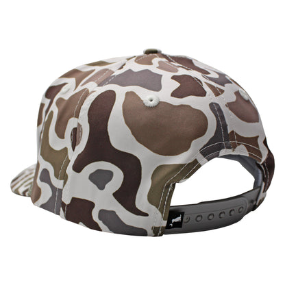 Youth Leather Patch High Crown Rope Hat