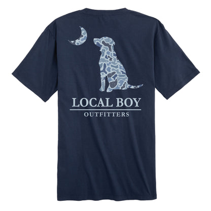 Distressed LCF Cobalt Dog & Moon T-Shirt