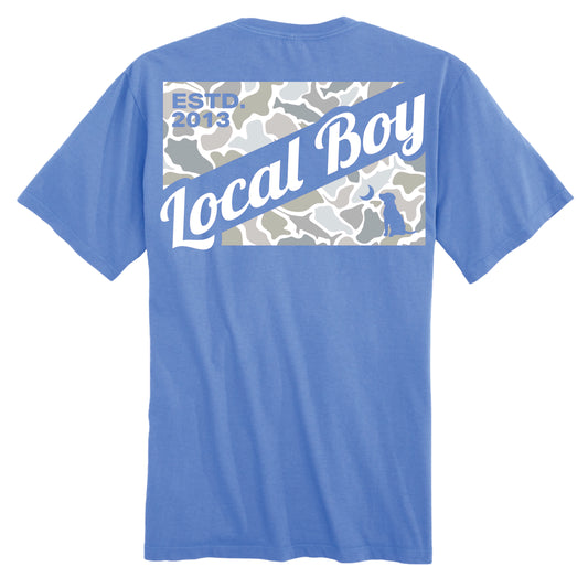 Youth Camo Flag Saltwater T-Shirt
