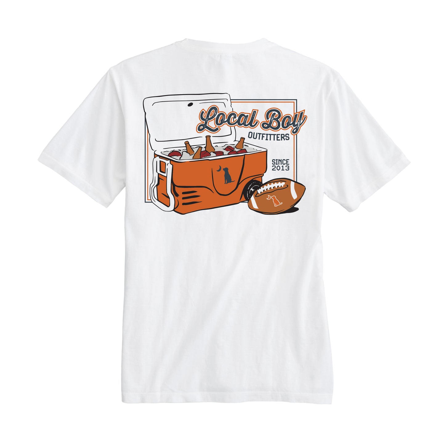 Game Day Cooler T-Shirt - Burnt Orange/Charcoal