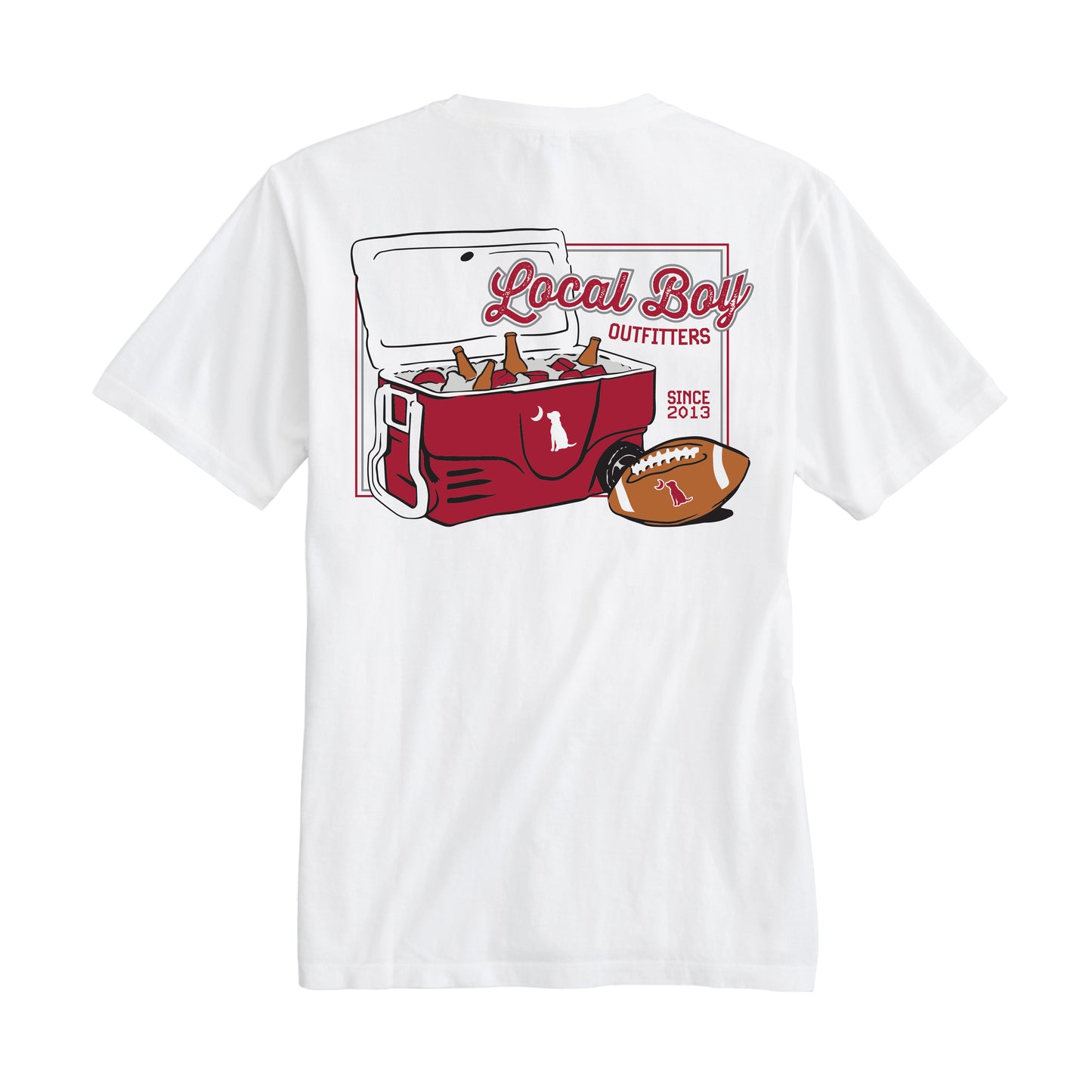 Game Day Cooler T-Shirt - Crimson/Gray
