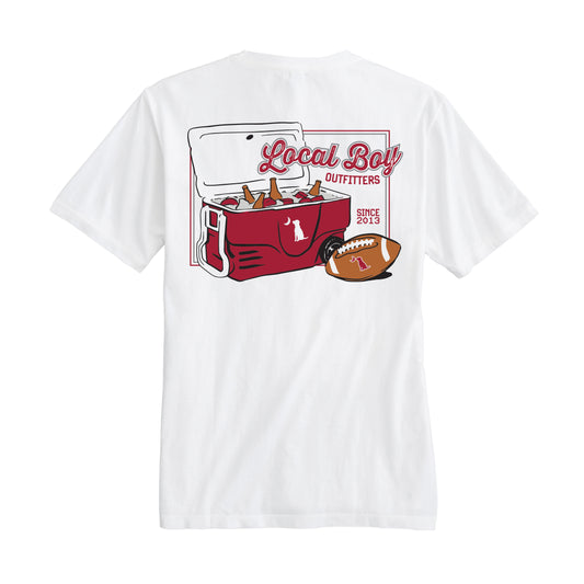 Game Day Cooler T-Shirt - Crimson/Gray