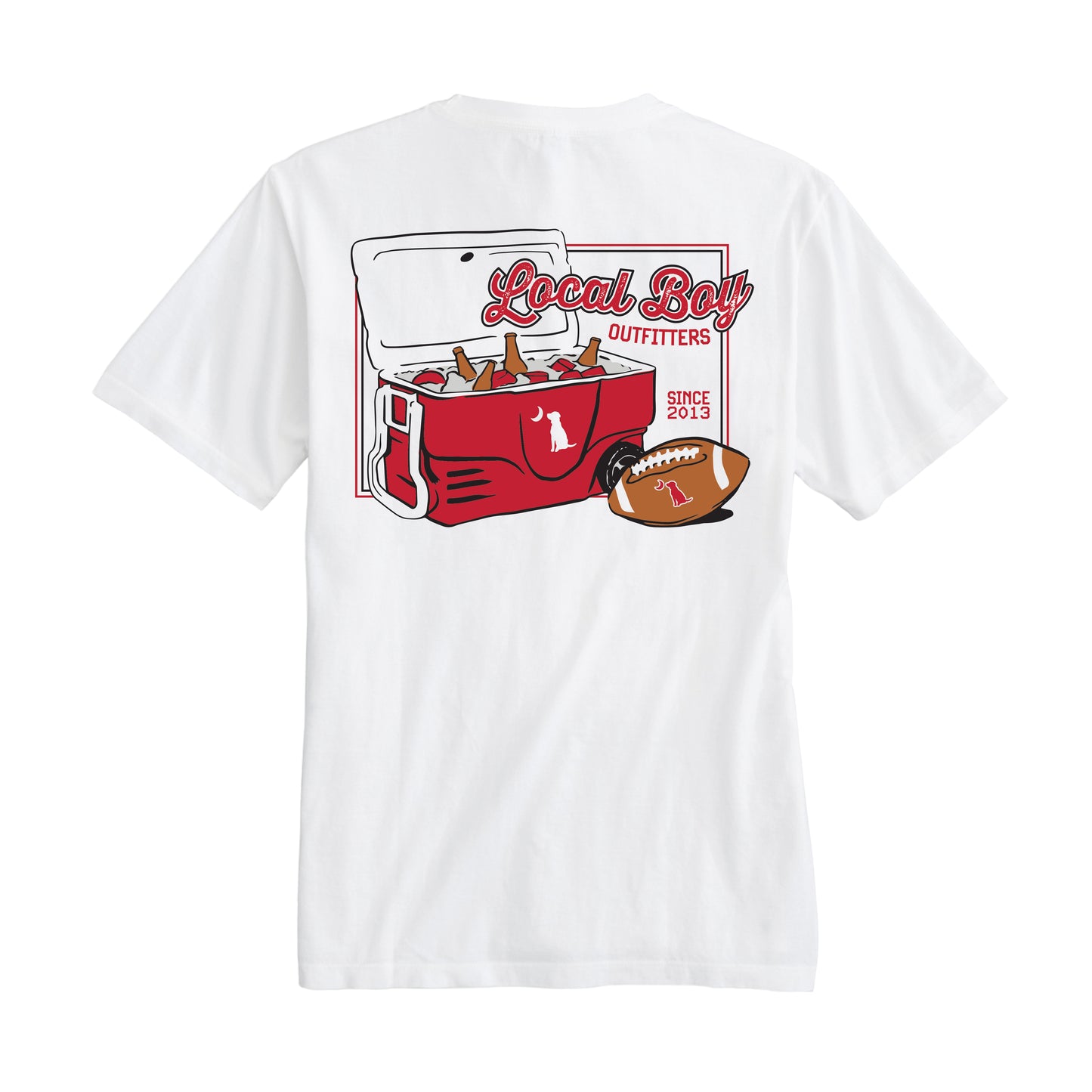 Game Day Cooler T-Shirt - Red/Black