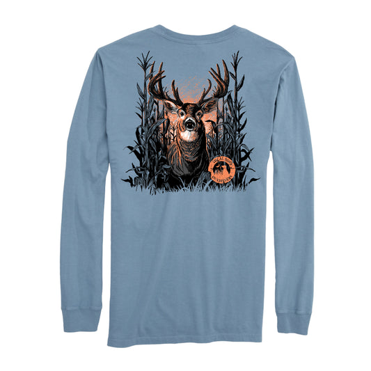 Buck Maze Long Sleeve T-Shirt - Slate
