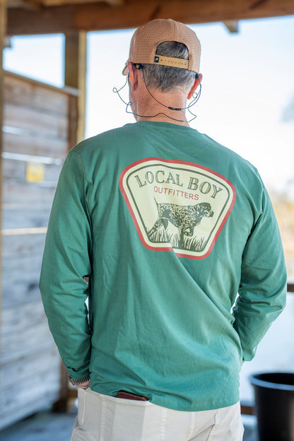 GSP Badge Long Sleeve T-Shirt - Light Green