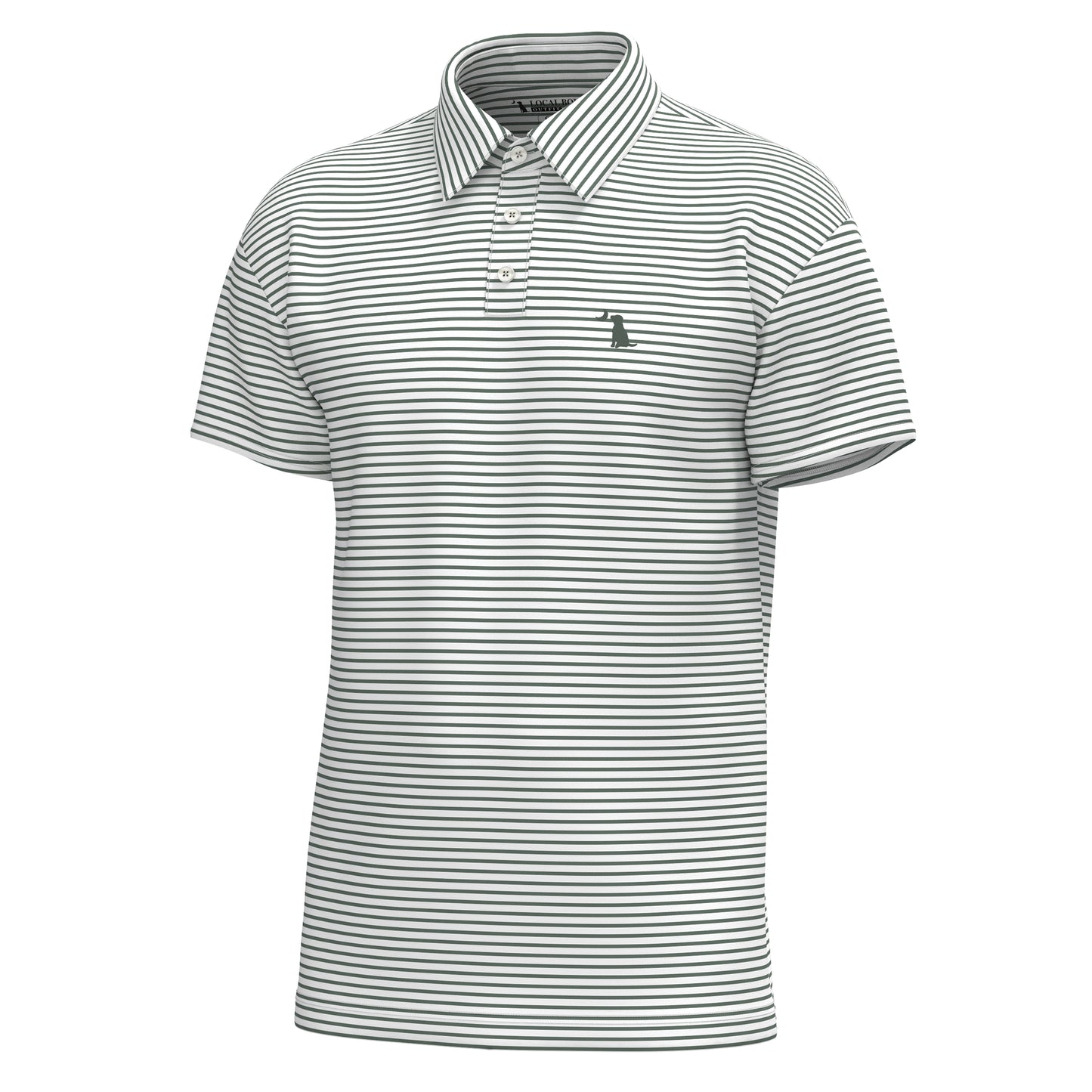 Edisto Polo - Duck Green/White