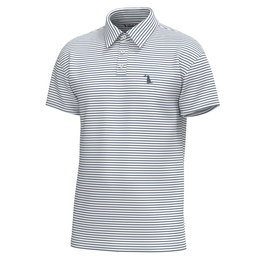 Edisto Polo - Dark Slate/White