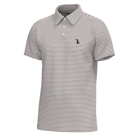 Edisto Polo - Espresso/White