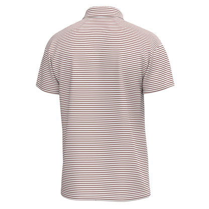 Edisto Polo - Mahogany/White