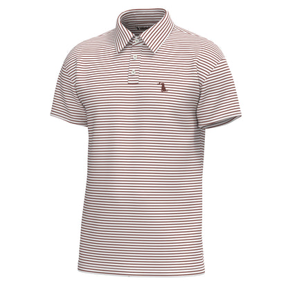 Edisto Polo - Mahogany/White