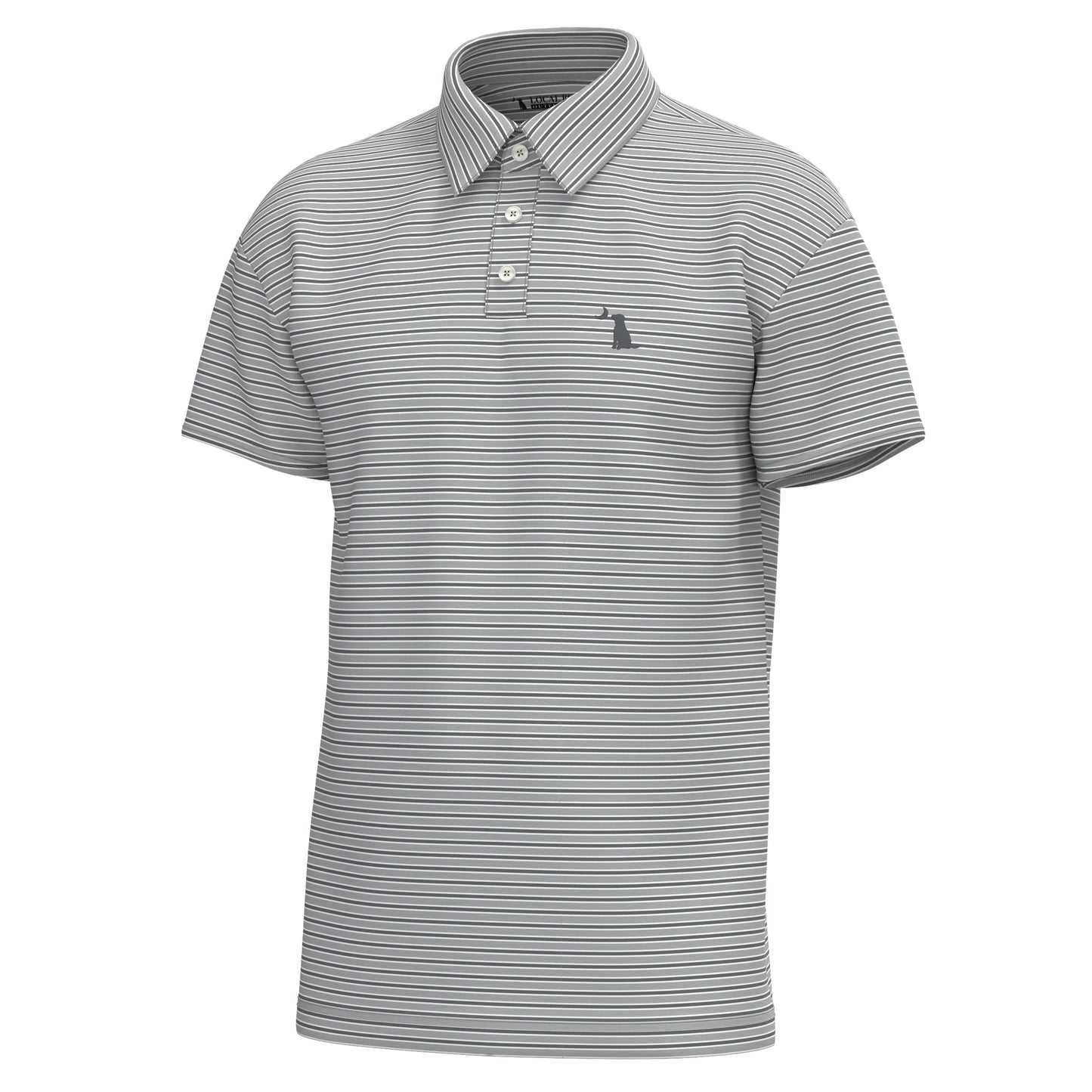 Surfside Polo - Cool Gray/ Graphite/ White