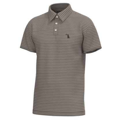 Surfside Polo - Dark Tan/Espresso/White