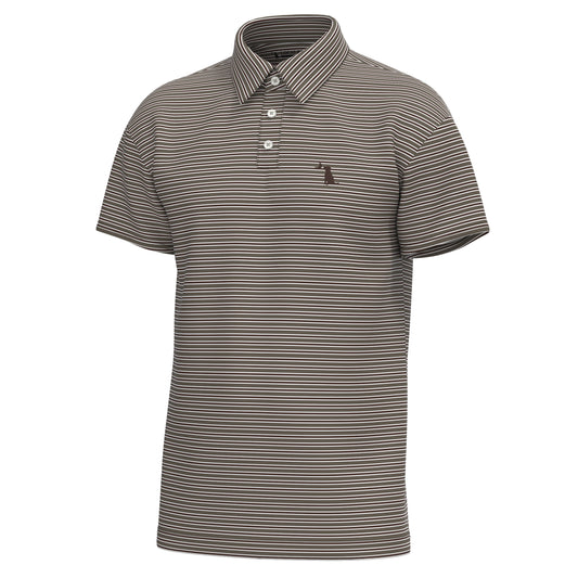 Surfside Polo - Dark Tan/Espresso/White