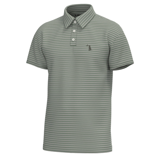 Surfside Polo - Thyme/Olive/White