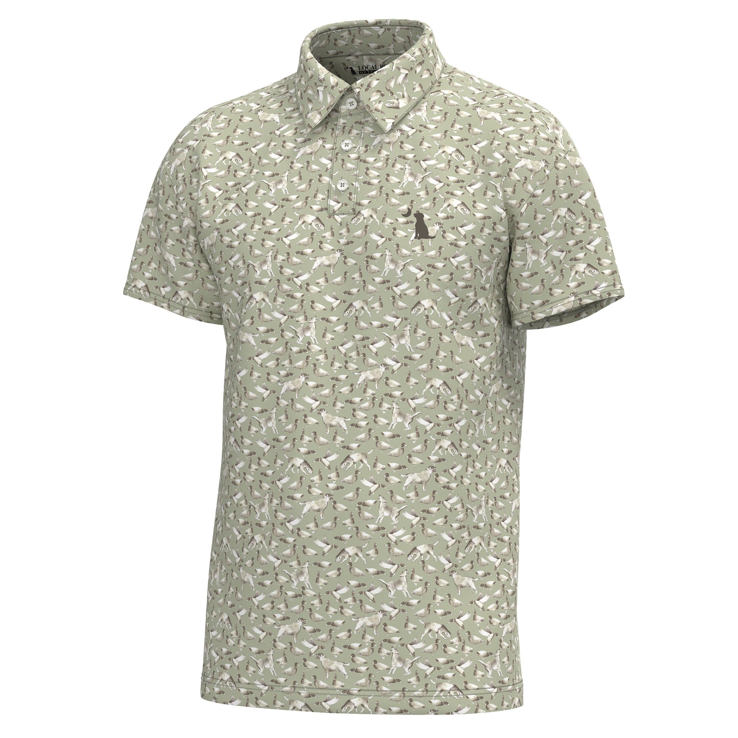 Dirty Myrtle Polo - Green Duck Dog