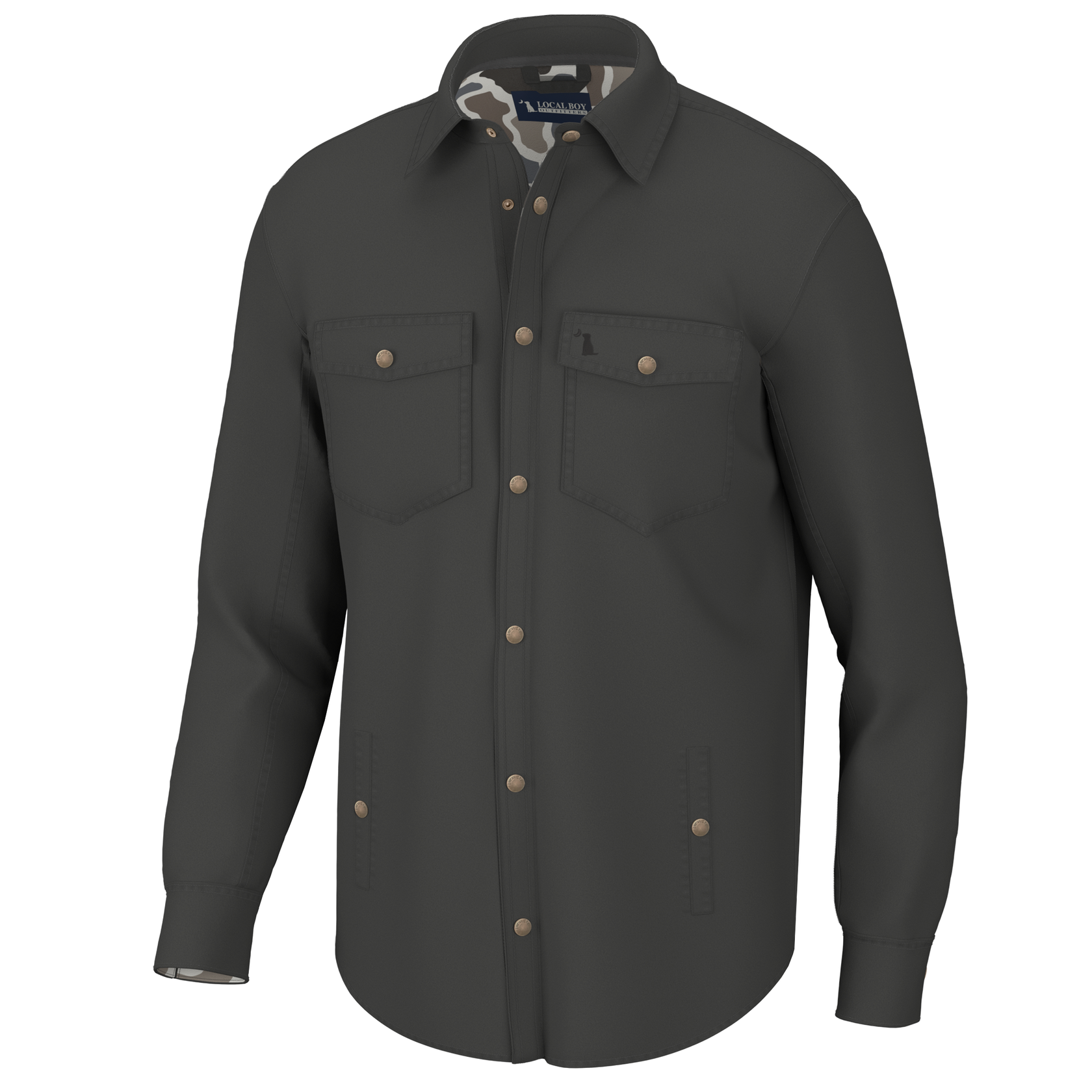Local Boy-Sportsman's Shacket-DARK BROWN main image 1