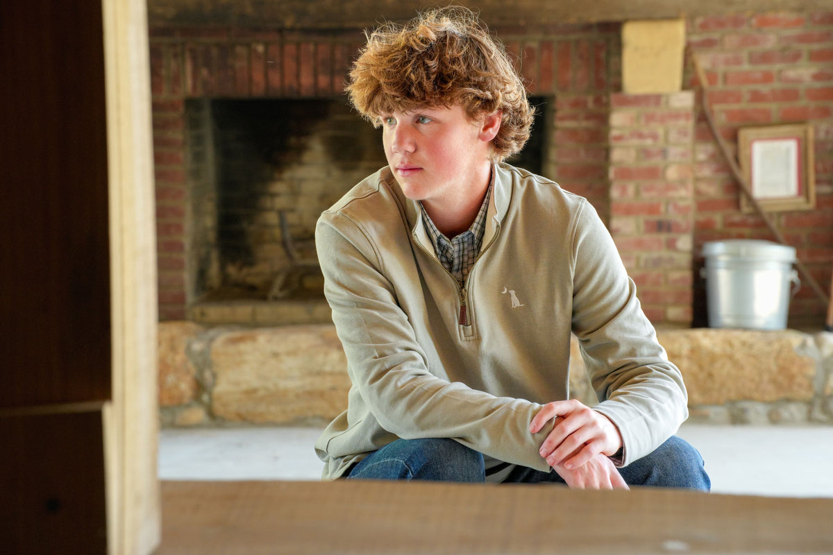 Bentley Quarter-Zip - Beige